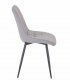 Silla de polipiel con patas de acero.
