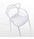 Silla apilable de resina Star, arriba