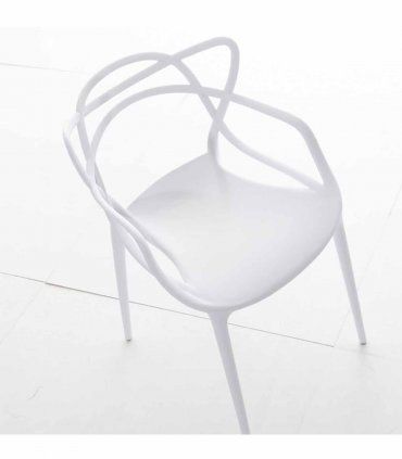 Silla apilable de resina Star, arriba
