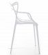 Silla apilable de resina Star, lado
