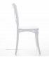 Silla apilable de resina Basic, lado