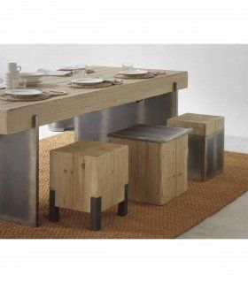 Taburete de madera Cube, ambiente