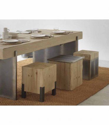 Taburete de madera Cube, ambiente
