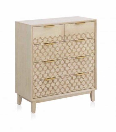 Cómoda de madera Mango, modelo C