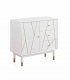 Cómoda de madera lacada en blanco Lila, Modelo A