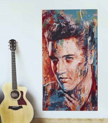 Cuadro Elvis, guitarra