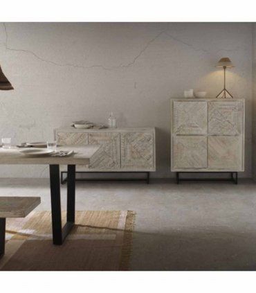 Aparador de madera blanca Tina de Ámbar Muebles