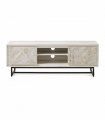 Mueble TV de madera blanca Tina