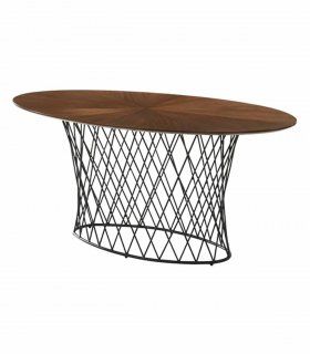 Mesa de comedor oval Dunes de Ámbar Muebles