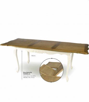 Mesa butterfly Trento de Ámbar Muebles
