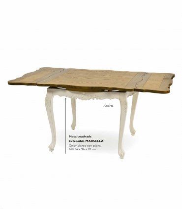Mesa de comedor pequeña provenzal Trento