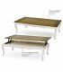 Mesa de centro elevable provenzal Trento de Ámbar Muebles