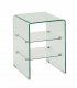 Mueble auxiliar de cristal Cube