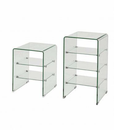 Mueble auxiliar de cristal Cube