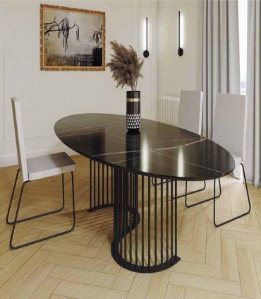 Mesa Tapa de cristal Nilo I de Ámbar Muebles