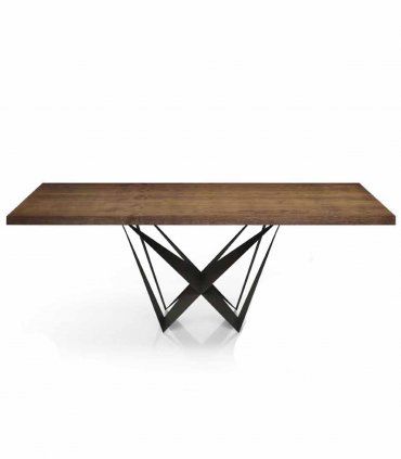 Mesa de comedor con Tapa de madera Adara II de Ámbar Muebles