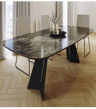 Mesa de comedor porcelánico Celia I de Ámbar Muebles