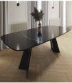Mesa de comedor con tapa de cristal Celia II