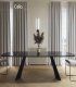 Mesa de comedor con tapa de cristal Celia II de Ámbar Muebles