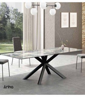 Mesa de comedor porcelánica Arina II de Ámbar Muebles