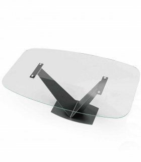 Mesa de comedor con tapa de cristal Noelia I de Ámbar Muebles