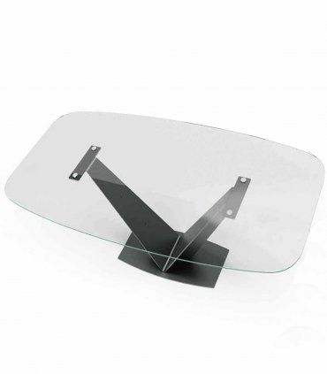 Mesa de comedor con tapa de cristal Noelia I de Ámbar Muebles