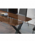 Mesa de comedor madera y cristal Paula de Ámbar Muebles