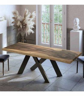 Mesa de comedor Tronco nogal de Ámbar Muebles