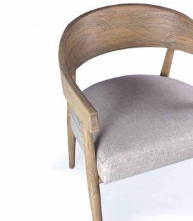 Silla de comedor de madera Luna