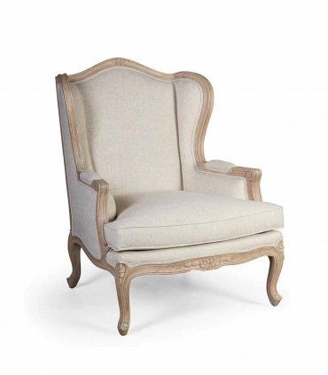 Sillones de madera tapizados Victoria, modelo a