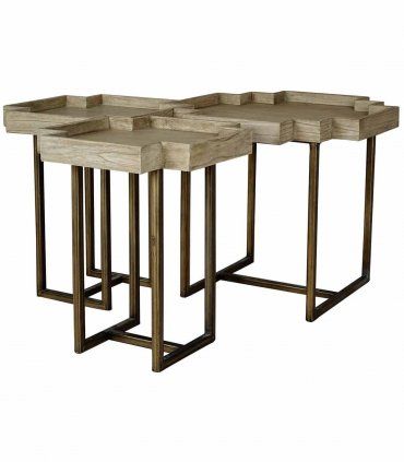 Set de dos mesitas auxiliares Lace de Ámbar Muebles