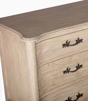 Cómoda de madera de mindi Basic de Ámbar Muebles