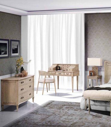 Cómoda de madera de mindi Basic de Ámbar Muebles