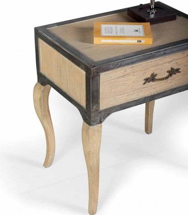Mesita de noche de madera Benac de Ámbar Muebles