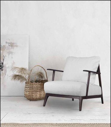 Sillones étnicos tapizados Saoko de Ámbar Muebles