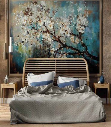 Cabezal de cama de madera Score