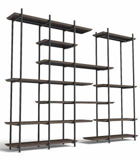 Librería metálica Cruce de Ámbar Muebles