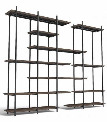 Librería metálica Cruce de Ámbar Muebles