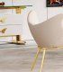 Sillón tapizado de acero Butter de Ámbar Muebles