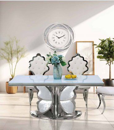 Mesa de acero inoxidable Butter II de Ámbar Muebles