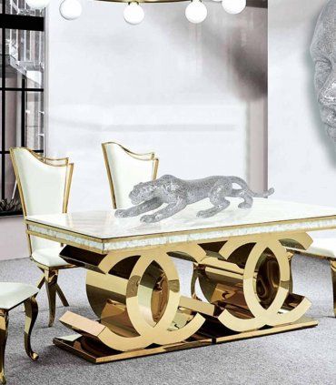 Silla de acero inoxidable Fine de Ámbar Muebles