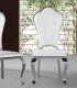 Silla de acero cromado Shell de Ámbar Muebles