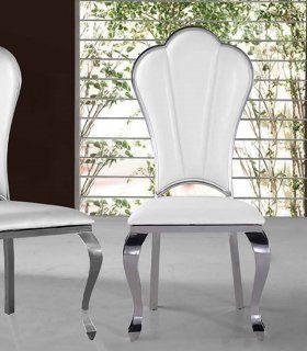 Silla de acero cromado Shell de Ámbar Muebles