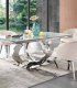 Mesa de comedor de acero Atoms de Ámbar Muebles