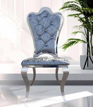 Silla de acero tapizada Pearl de Ámbar Muebles