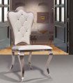 Silla de acero tapizada Pearl