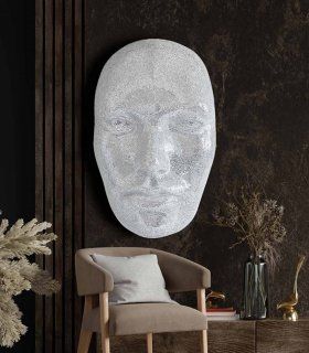 Figura de decoración Cara Mosaico de Ámbar Muebles