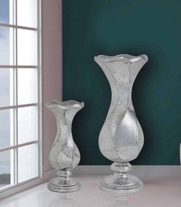 Jarrón decorativo de Acero de Ámbar Muebles