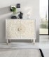 Cómoda Artesanal de Madera de Mango Tallada Boe