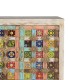 Aparador de madera con mosaico de colores estilo étnico Indo